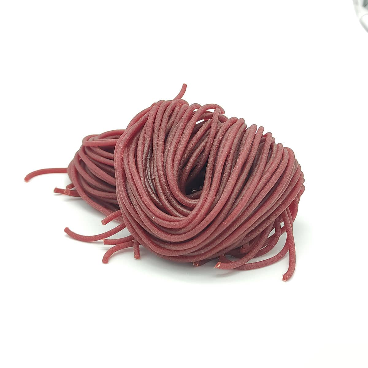 spaghetti barbabietola